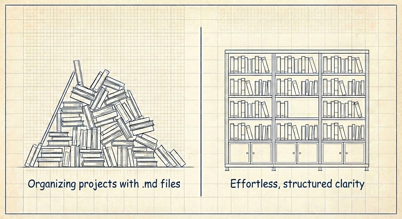 Unstructured files vs. structured project management